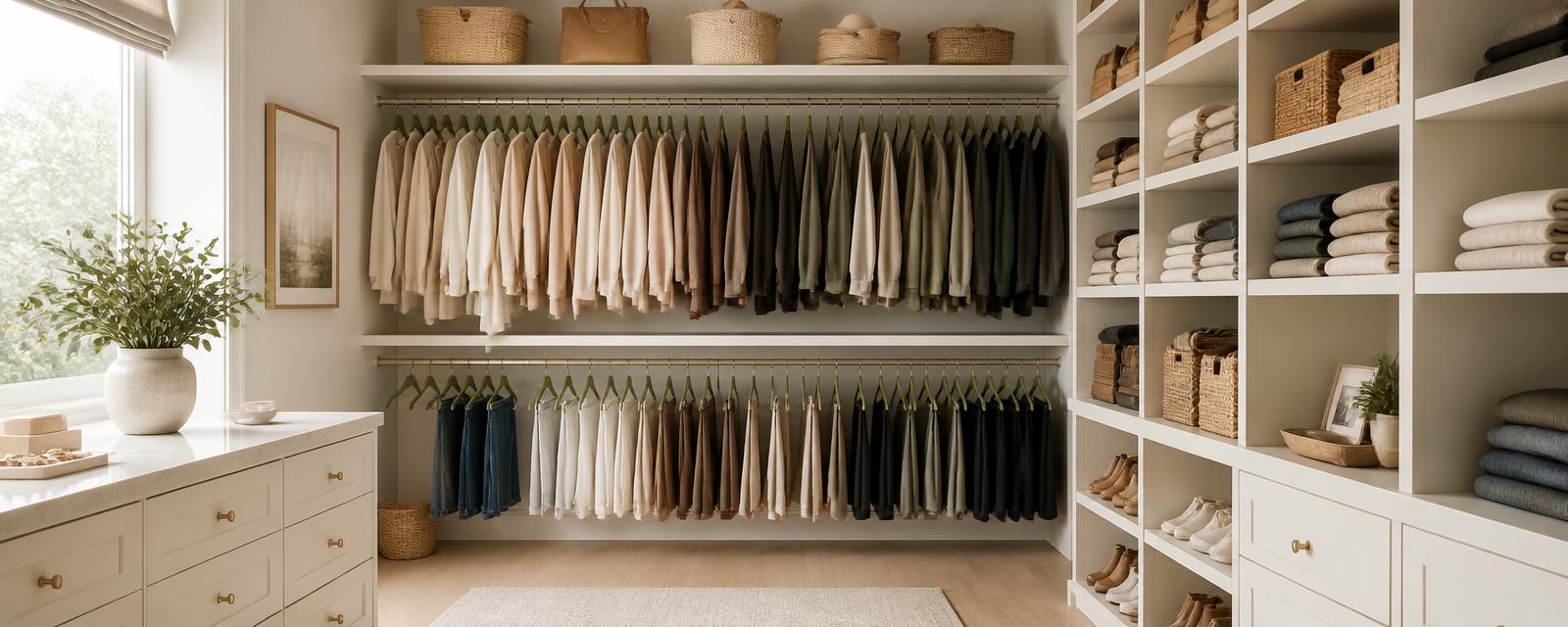 Closet organizing inspiration
