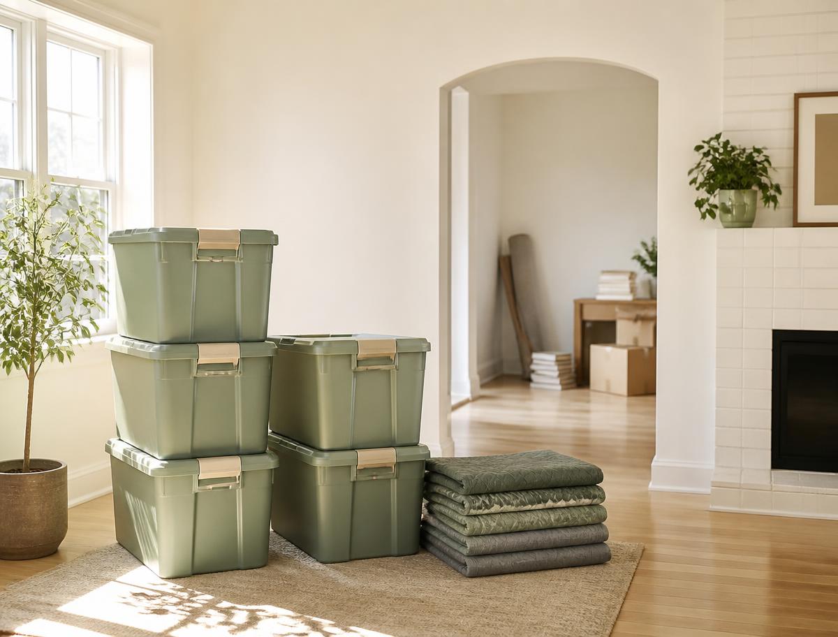 Move-In / Move-Out Kit in a finished, organized home